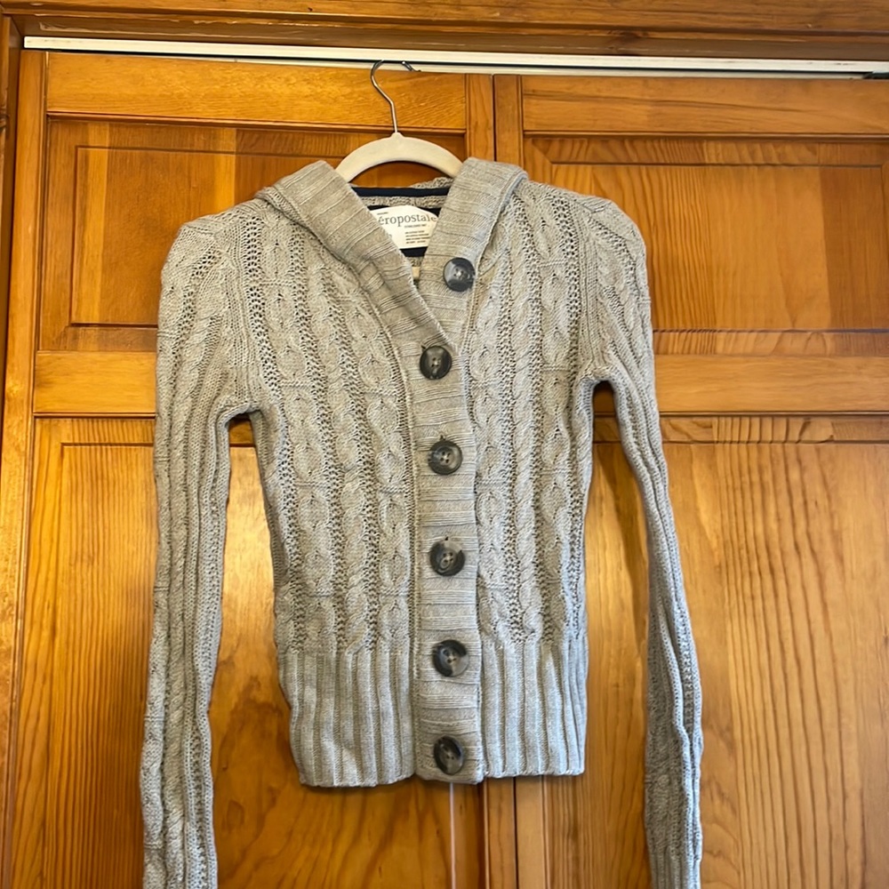 Small Aeropostale Button Up Sweater- Excellent Condition